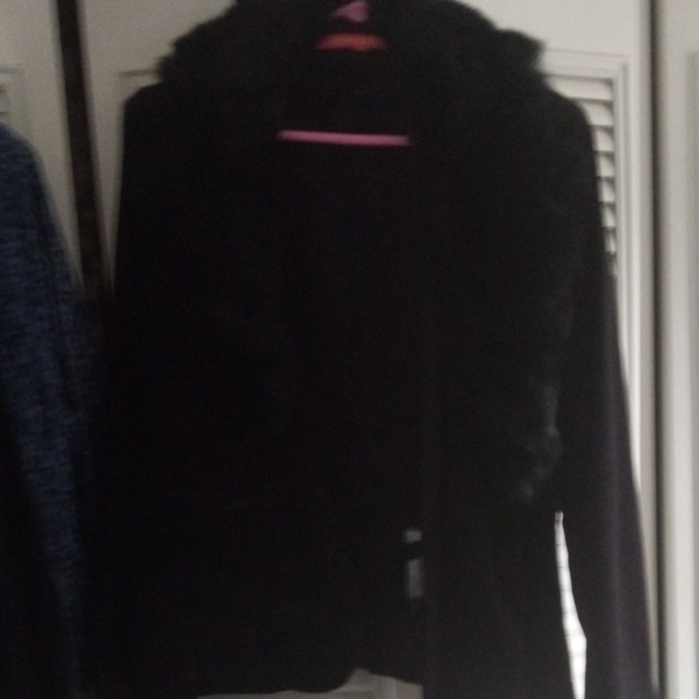 Jennyfer Black Faux Fur Jacket